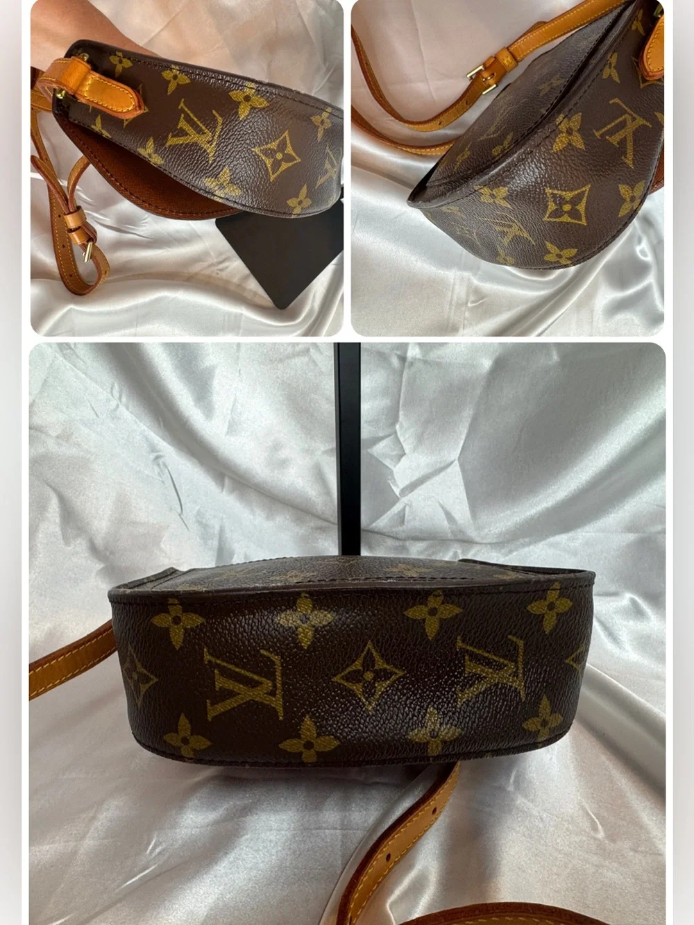 Louis Vuitton LV Mini Saint Cloud Monogram Canvas Crossbody with COA